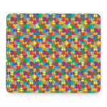 Colorful Autism Awareness Puzzle Print Mouse Pad