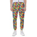 Colorful Autism Awareness Puzzle Print Joggers