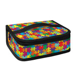Colorful Autism Awareness Puzzle Print Small Lunch Bag