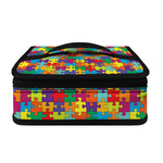Colorful Autism Awareness Puzzle Print Small Lunch Bag