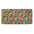 Colorful Autism Awareness Puzzle Print Towel