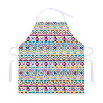 Colorful Aztec Geometric Pattern Print Adjustable Apron