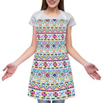 Colorful Aztec Geometric Pattern Print Adjustable Apron