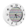 Colorful Aztec Geometric Pattern Print Alarm Clock