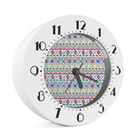 Colorful Aztec Geometric Pattern Print Alarm Clock