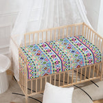 Colorful Aztec Geometric Pattern Print Baby Crib Sheet