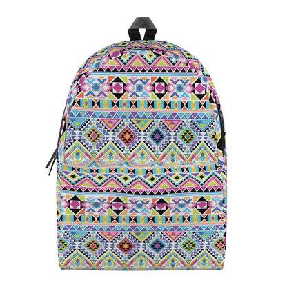 Colorful Aztec Geometric Pattern Print Backpack