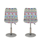 Colorful Aztec Geometric Pattern Print Bar Stool Covers