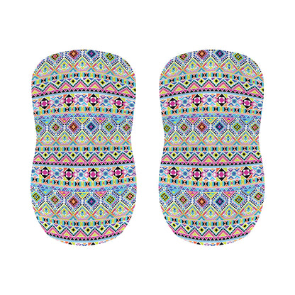 Colorful Aztec Geometric Pattern Print Bar Stool Covers