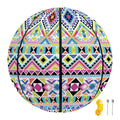 Colorful Aztec Geometric Pattern Print Basketball