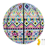 Colorful Aztec Geometric Pattern Print Basketball