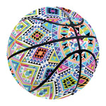 Colorful Aztec Geometric Pattern Print Basketball