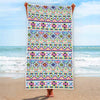 Colorful Aztec Geometric Pattern Print Beach Towel