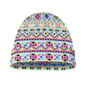 Colorful Aztec Geometric Pattern Print Beanie