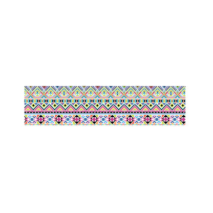 Colorful Aztec Geometric Pattern Print Bed Runner