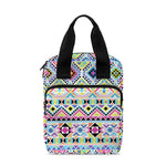 Colorful Aztec Geometric Pattern Print Bible Tote Bag