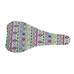 Colorful Aztec Geometric Pattern Print Bicycle Seat Cover