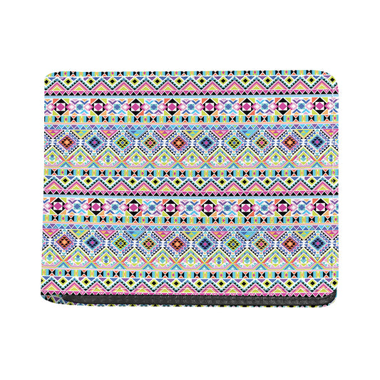 Colorful Aztec Geometric Pattern Print Bifold Wallet