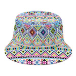 Colorful Aztec Geometric Pattern Print Bucket Hat