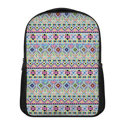 Colorful Aztec Geometric Pattern Print Casual Backpack
