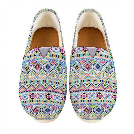 Colorful Aztec Geometric Pattern Print Casual Shoes