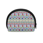 Colorful Aztec Geometric Pattern Print Coin Purse