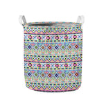 Colorful Aztec Geometric Pattern Print Collapsible Laundry Basket