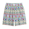 Colorful Aztec Geometric Pattern Print Cotton Shorts
