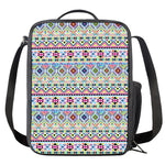 Colorful Aztec Geometric Pattern Print Crossbody Lunch Bag