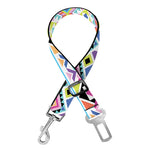 Colorful Aztec Geometric Pattern Print Dog Seat Belt