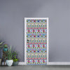 Colorful Aztec Geometric Pattern Print Door Sticker