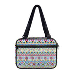 Colorful Aztec Geometric Pattern Print Double Strap Bible Bag