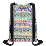 Colorful Aztec Geometric Pattern Print Drawstring Backpack