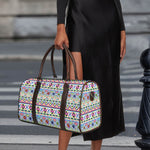 Colorful Aztec Geometric Pattern Print Duffle Bag