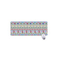 Colorful Aztec Geometric Pattern Print Extended Mouse Pad