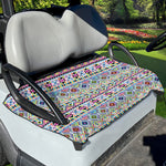 Colorful Aztec Geometric Pattern Print Golf Cart Seat Cover