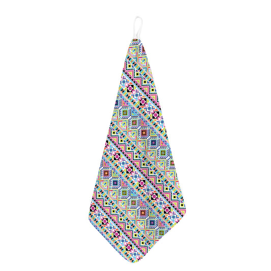 Colorful Aztec Geometric Pattern Print Hand Towel