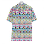 Colorful Aztec Geometric Pattern Print Hawaiian Shirt