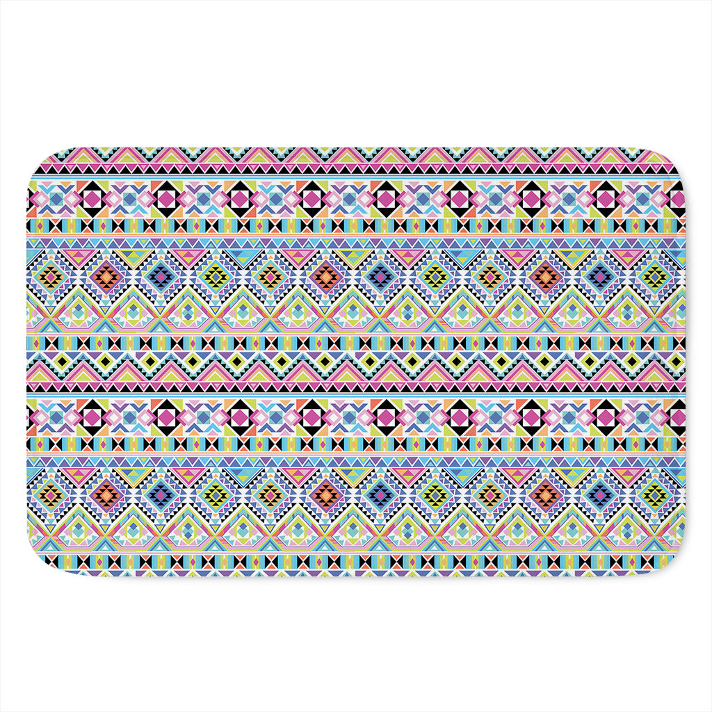 Colorful Aztec Geometric Pattern Print Indoor Door Mat