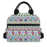 Colorful Aztec Geometric Pattern Print Insulated Lunch Bag