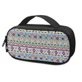 Colorful Aztec Geometric Pattern Print Portable Cooler Travel Case