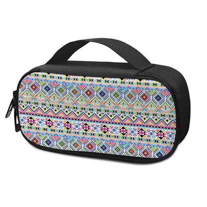 Colorful Aztec Geometric Pattern Print Insulin Cooler Travel Case