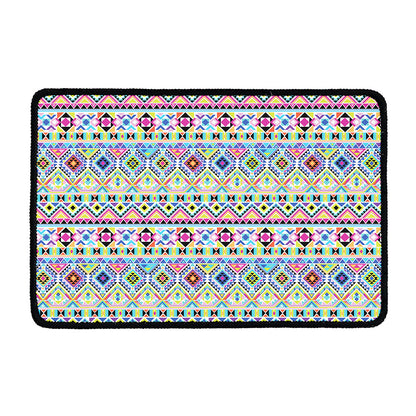 Colorful Aztec Geometric Pattern Print Kitchen Mat