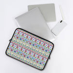 Colorful Aztec Geometric Pattern Print Laptop Sleeve