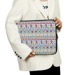 Colorful Aztec Geometric Pattern Print Laptop Sleeve