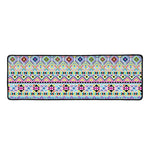 Colorful Aztec Geometric Pattern Print Long Kitchen Mat
