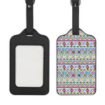Colorful Aztec Geometric Pattern Print Luggage Tag