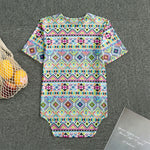 Colorful Aztec Geometric Pattern Print Men's Bodysuit