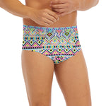 Colorful Aztec Geometric Pattern Print Men's Briefs