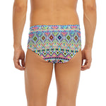 Colorful Aztec Geometric Pattern Print Men's Briefs